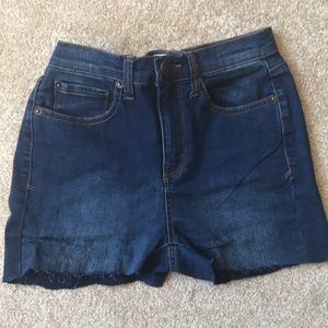 High rise Jean shorts